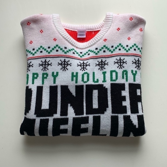 The Office Dunder Mifflin Ugly Christmas Sweater - Picture 4 of 7